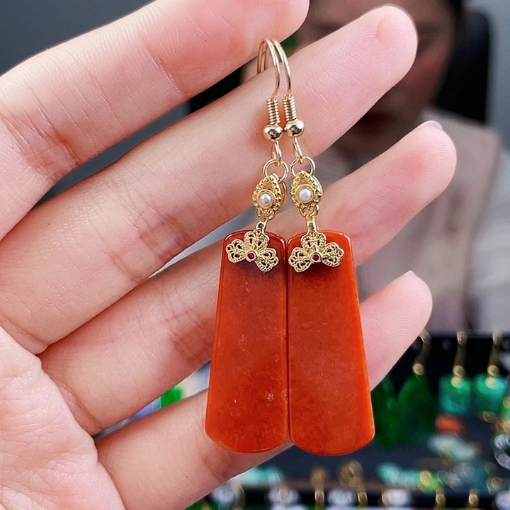 翡翠耳饰未镶嵌饰品