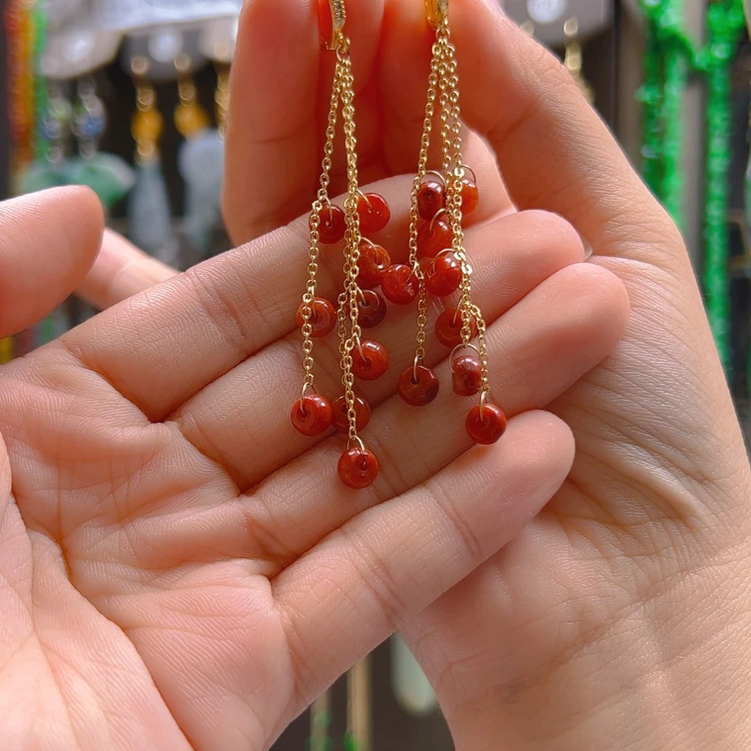未镶嵌翡翠耳饰翡翠