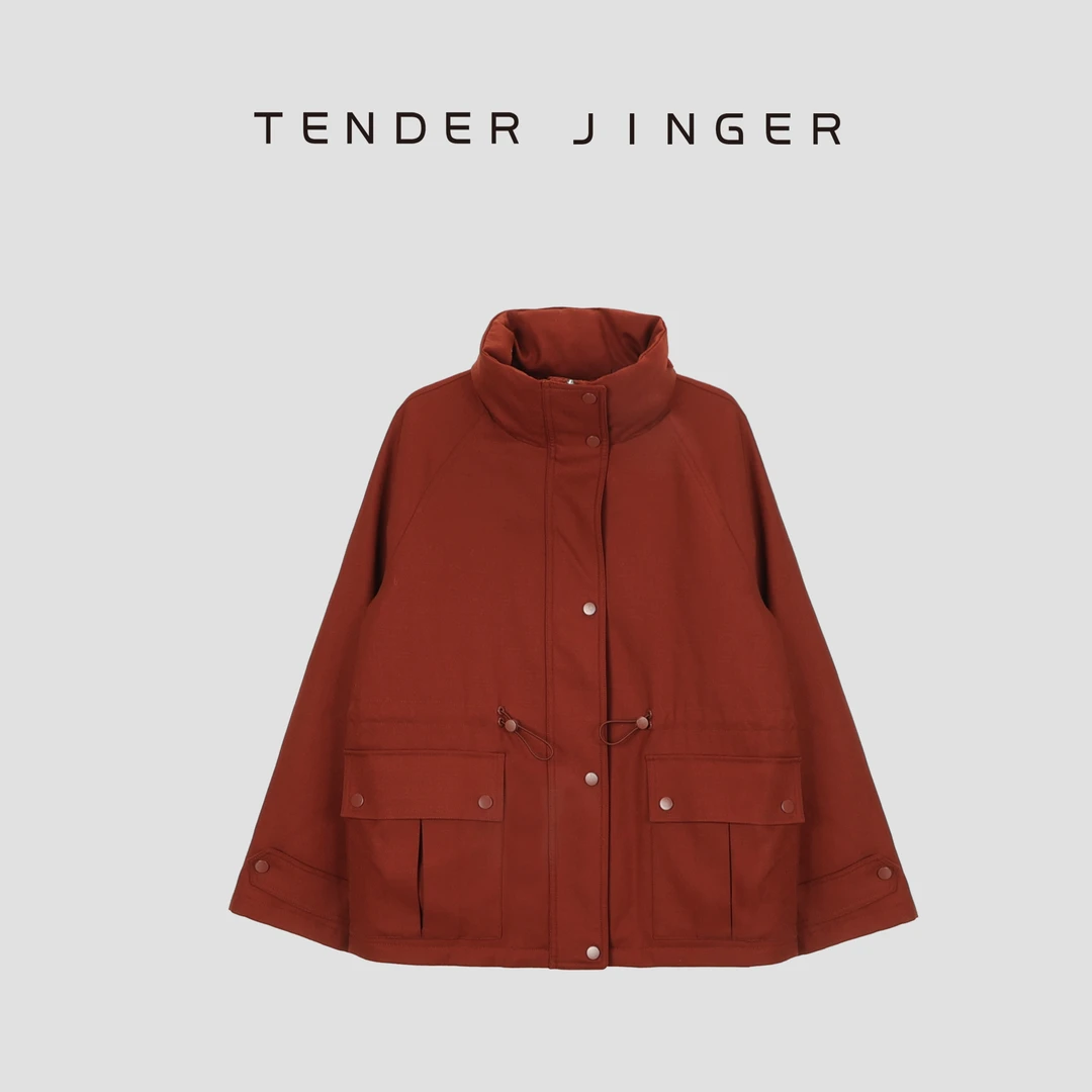 Tender Jinger【专柜】极简廓形立领收腰鹅绒服T44HJS79984