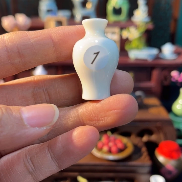 摆件微陶老王迷你花瓶