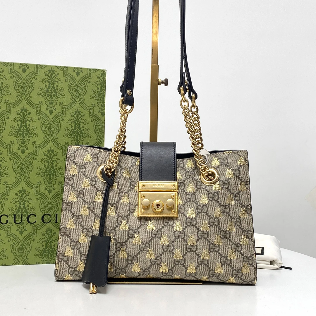 99新 GUCCI/古驰 GUCCIpadlock托特包 THQW094