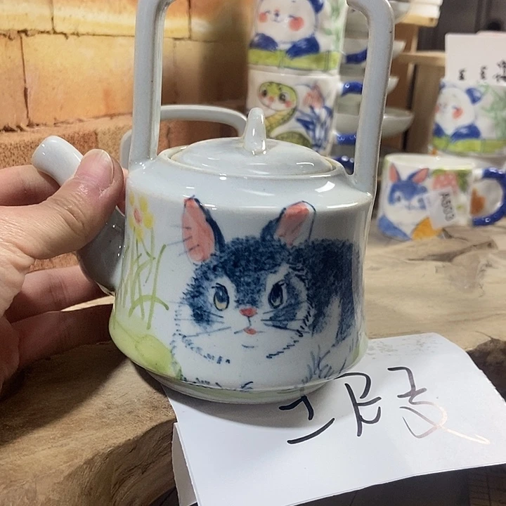 微瑕 景德镇手绘高温釉下彩