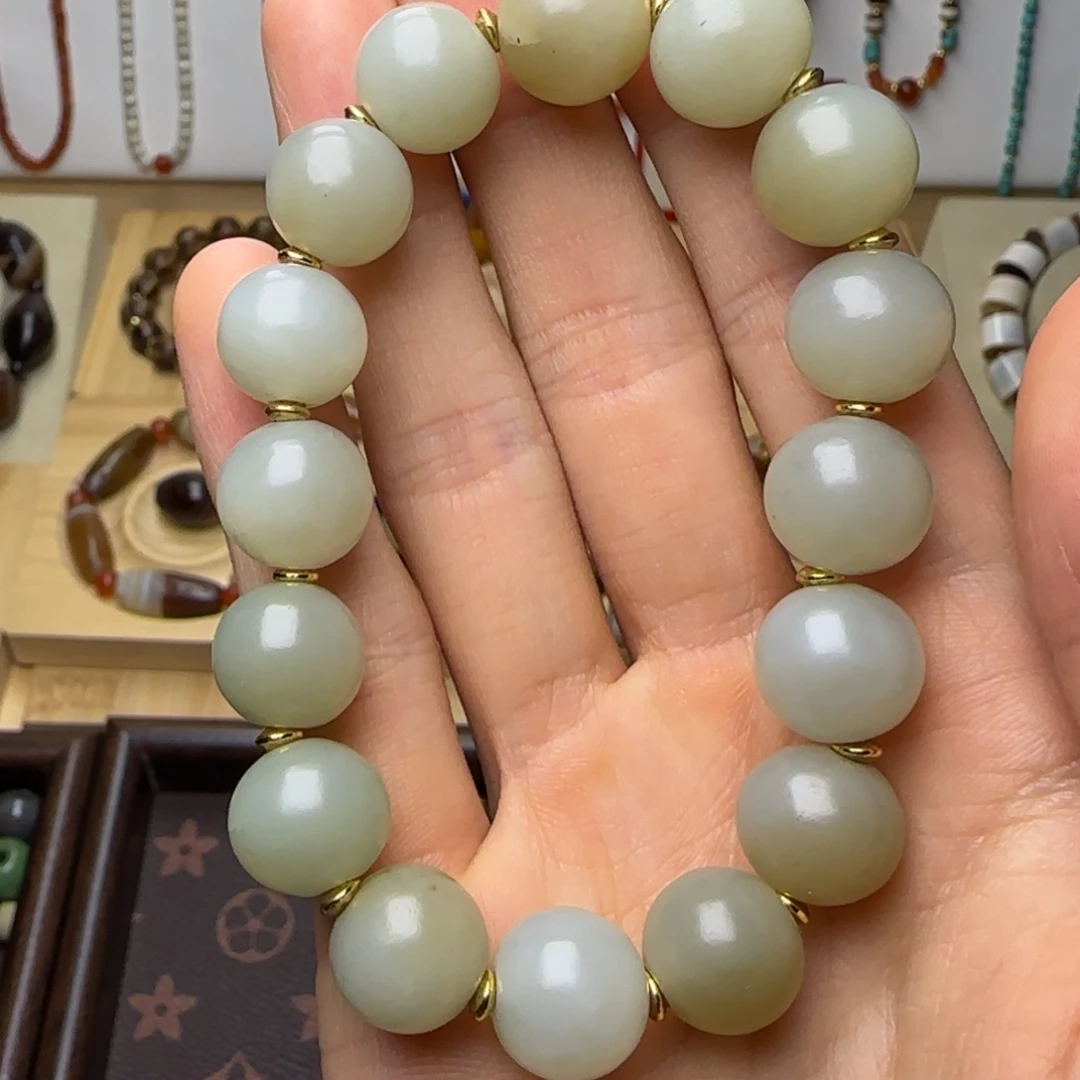 和田玉未镶嵌手链