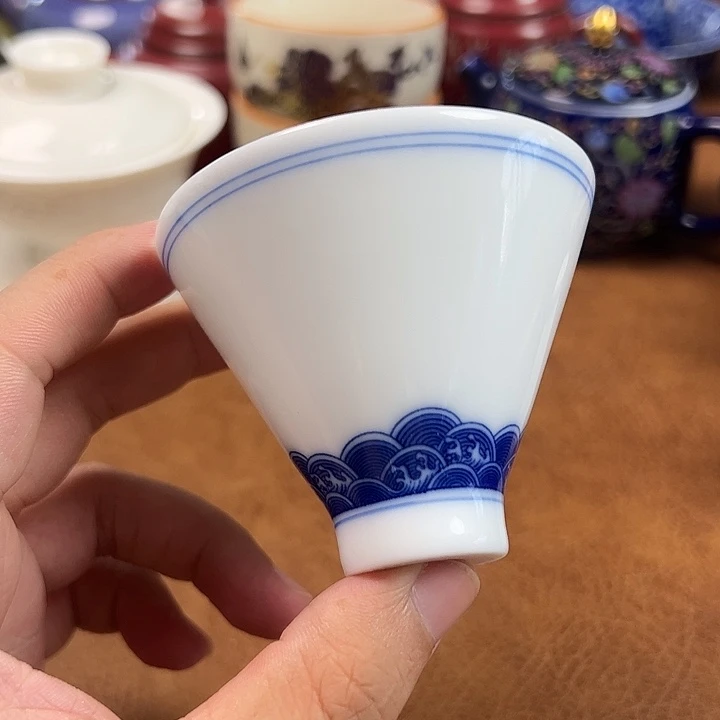 德化白瓷主人杯套装