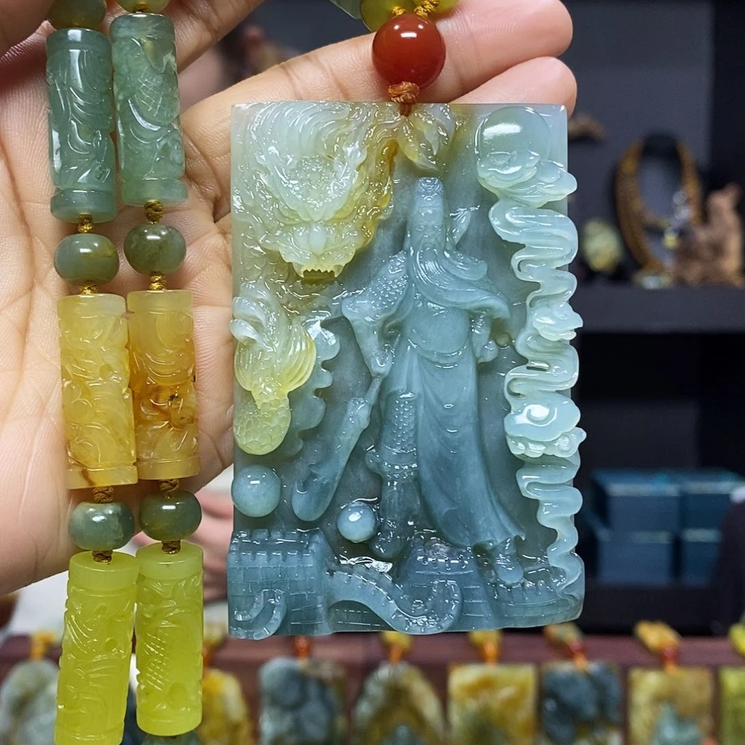 未镶嵌岫玉挂件吊坠