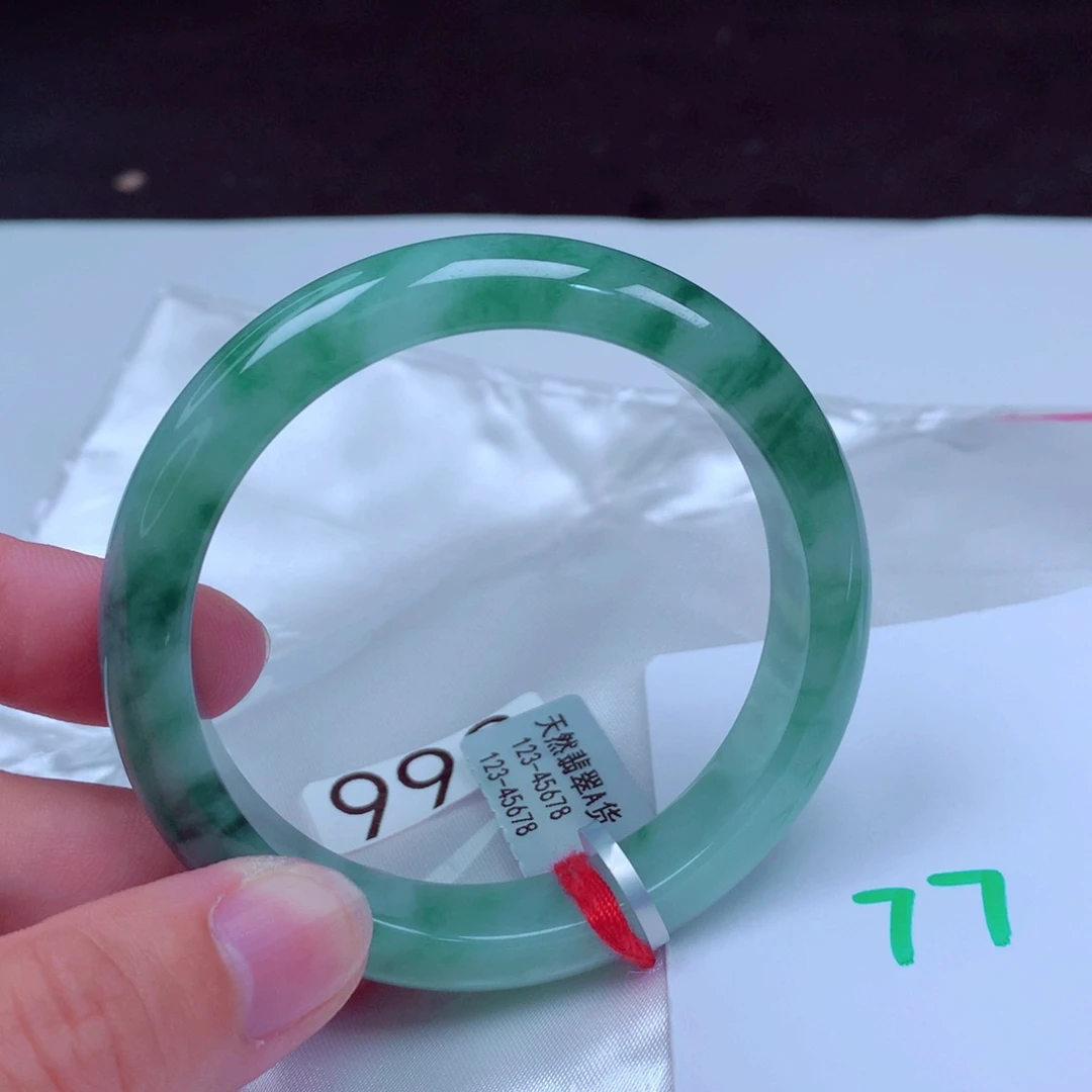 未镶嵌手镯翡翠缅甸天然A货翡翠手镯55