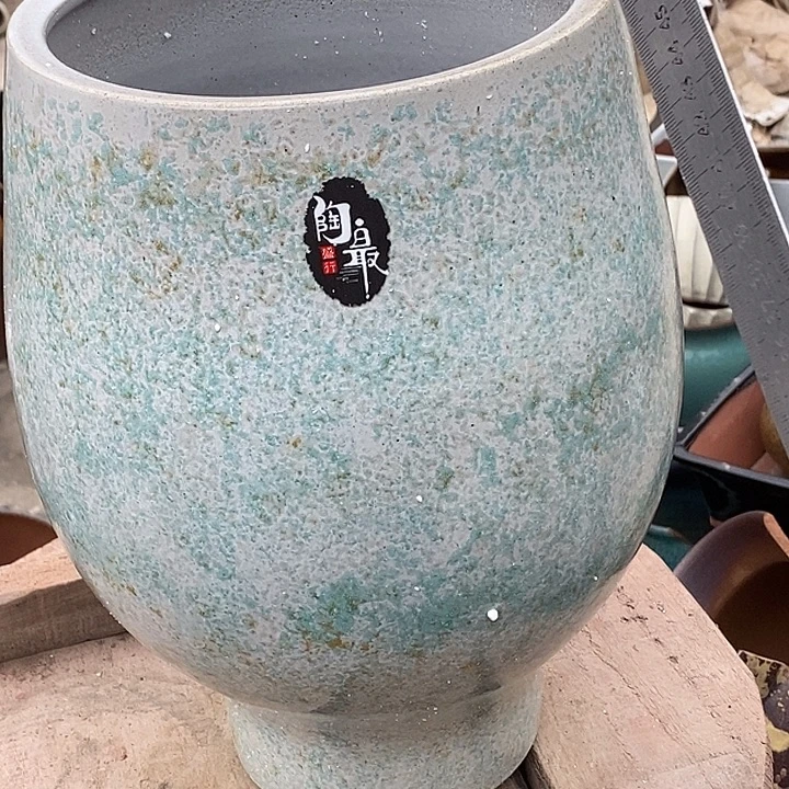 紫砂花盆口21高度33瑕疵