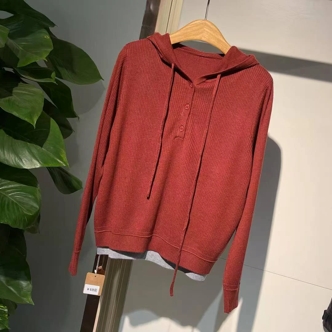 连帽抽绳羊毛上衣ZBS32471衣长58