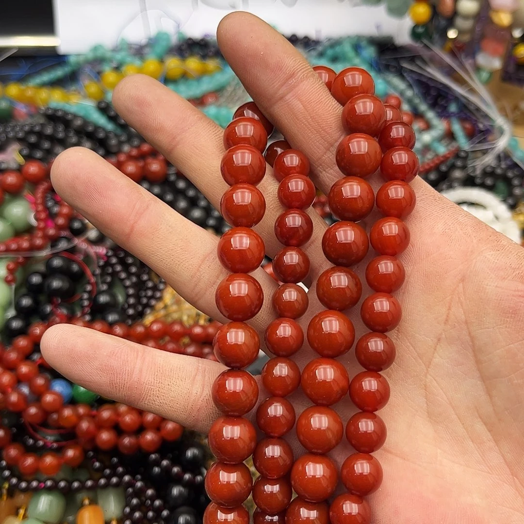 雪***梅玛瑙/玉髓未镶嵌珠宝半成品k10-12南红