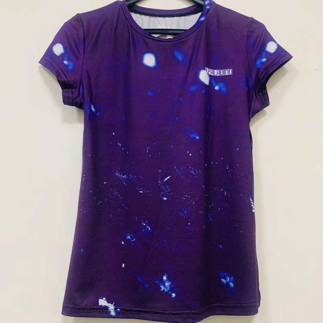 SQ 1113【紫色苍穹排汗短袖】凉感骑行自行车速干吸湿排汗运动内搭