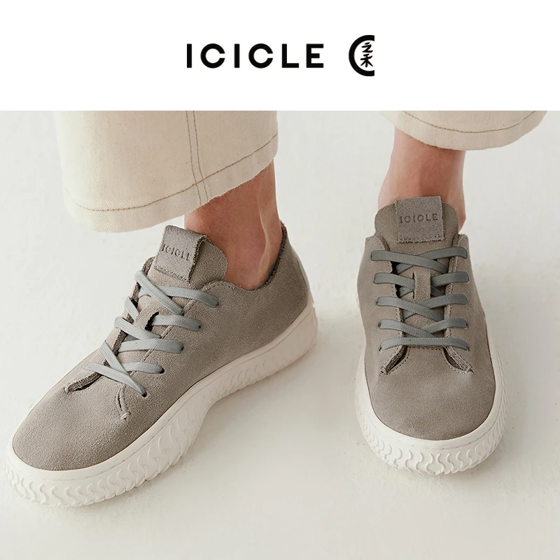 ICICLE之禾女装剖层绒面牛皮革运动鞋1068