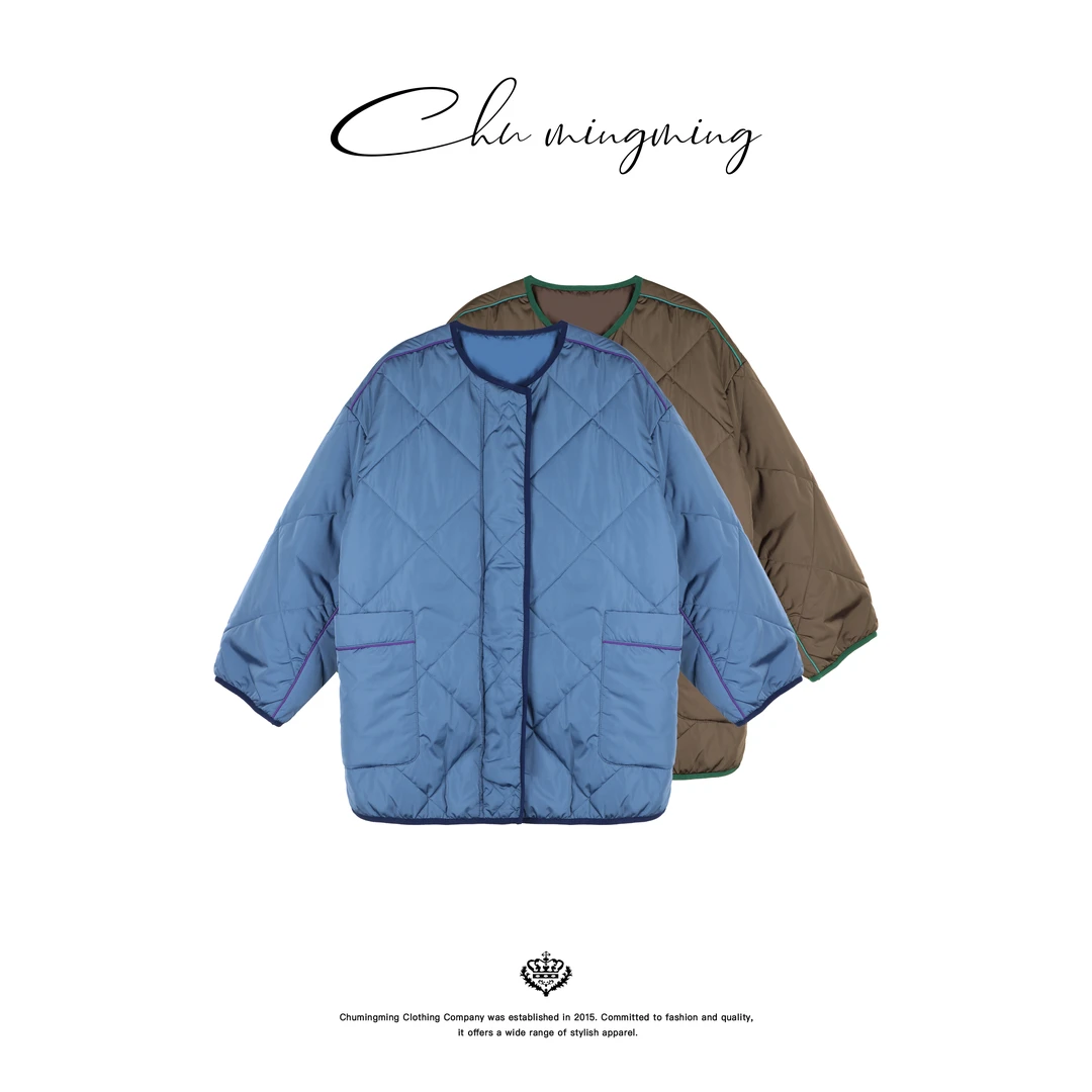 【CHU/2025FWNEW】《闲绗》拼色绗棉棉服NH25191