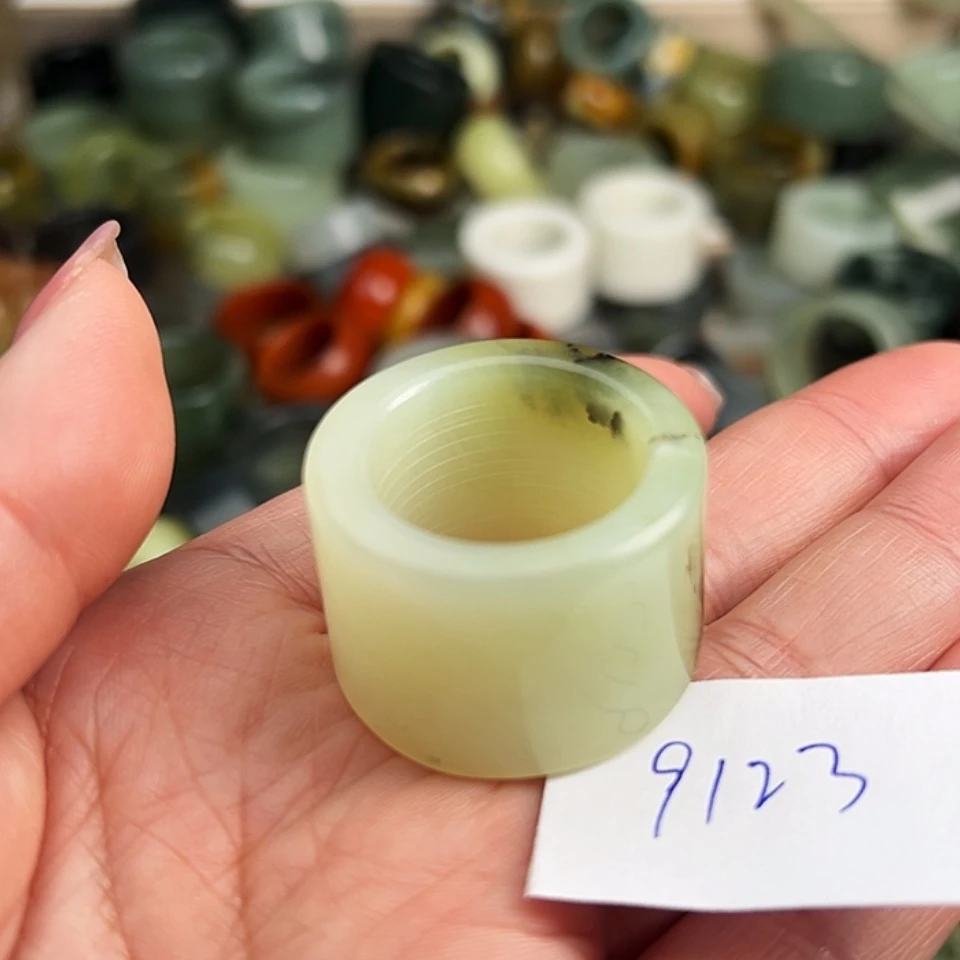 【闪购商品】未镶嵌蛇纹石玉戒指@**@