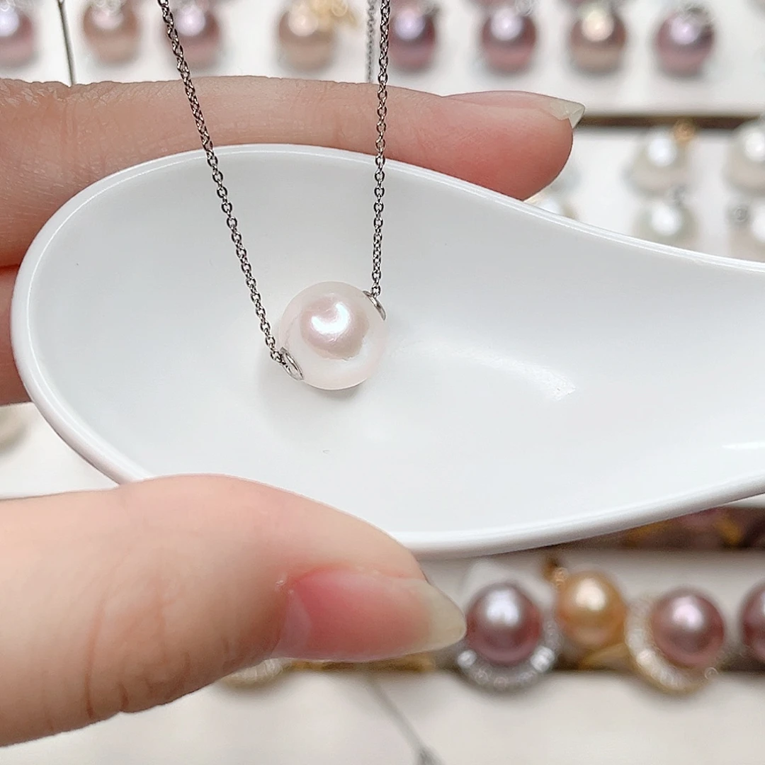吊坠(赠链)银S925镶嵌淡水珍珠