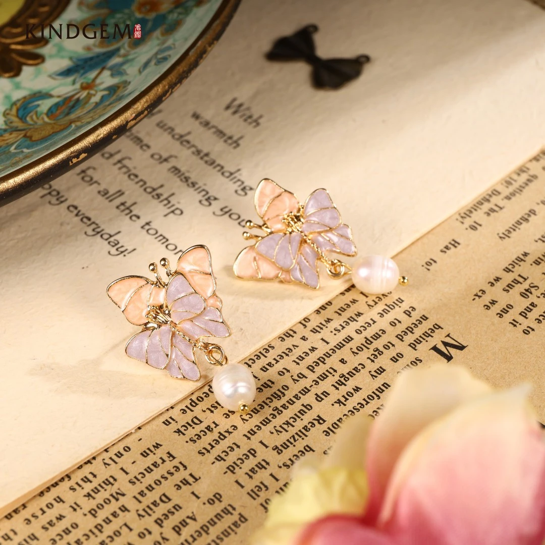 铜合金仿珍珠耳饰 法式少女甜美优雅小众时尚耳环 AJ86XLZC-28527