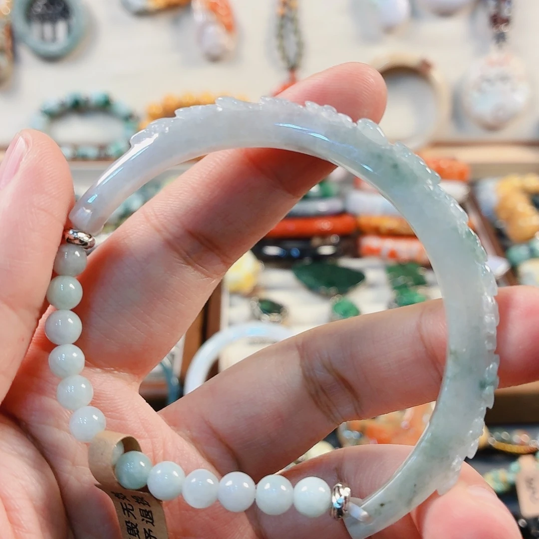 招***猪翡翠未镶嵌手链福利