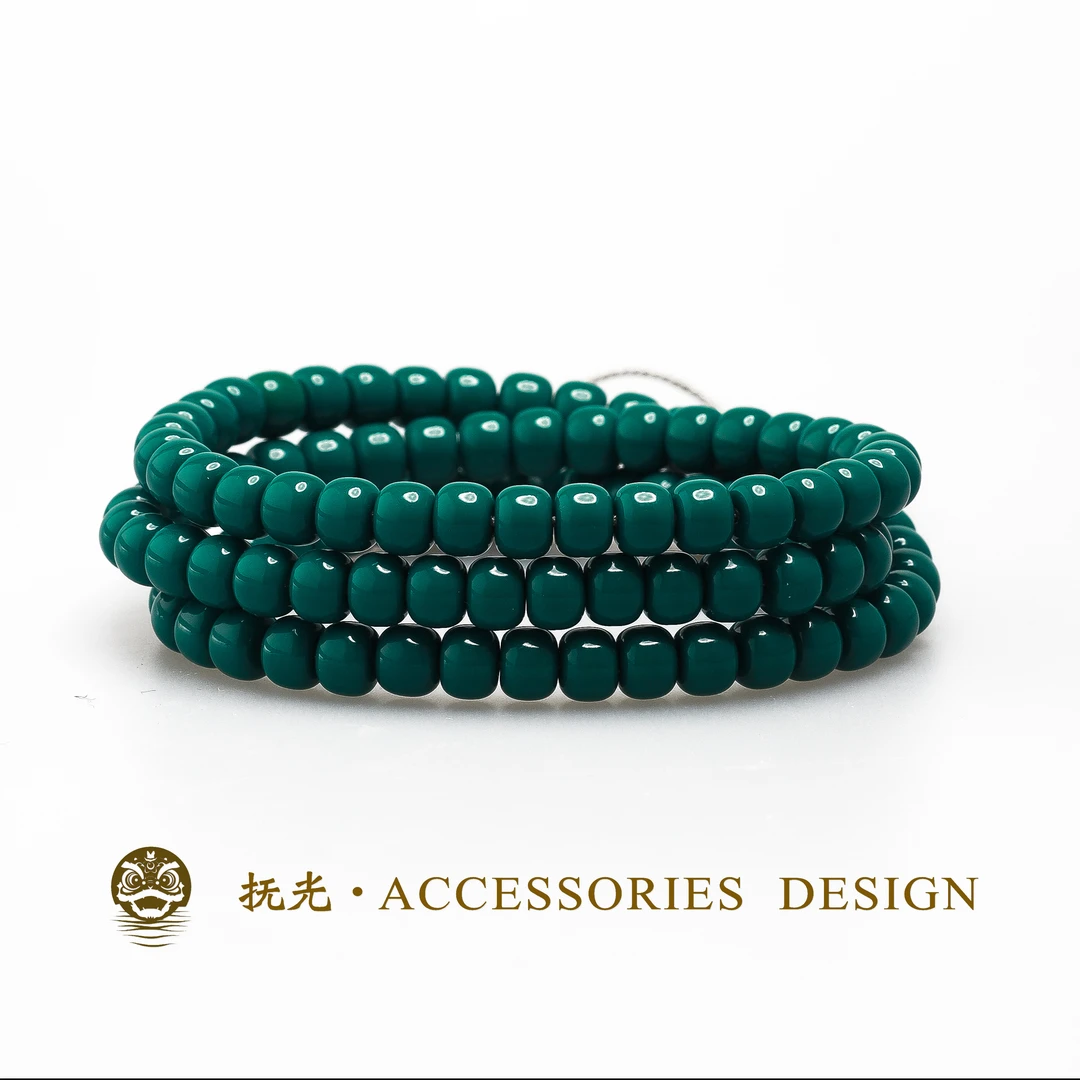 【抚光文玩】SW专属-老型桶珠108念珠文玩手链项链佛珠多圈手串