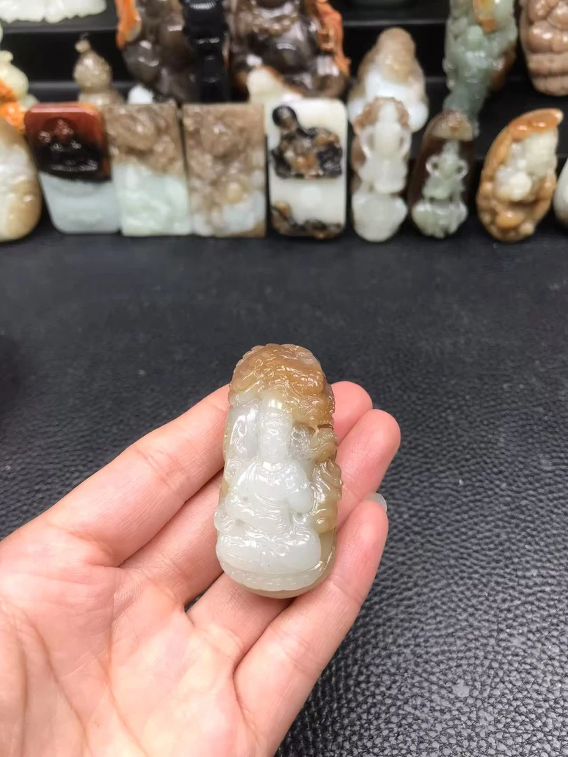 和田玉观音，实物漂亮