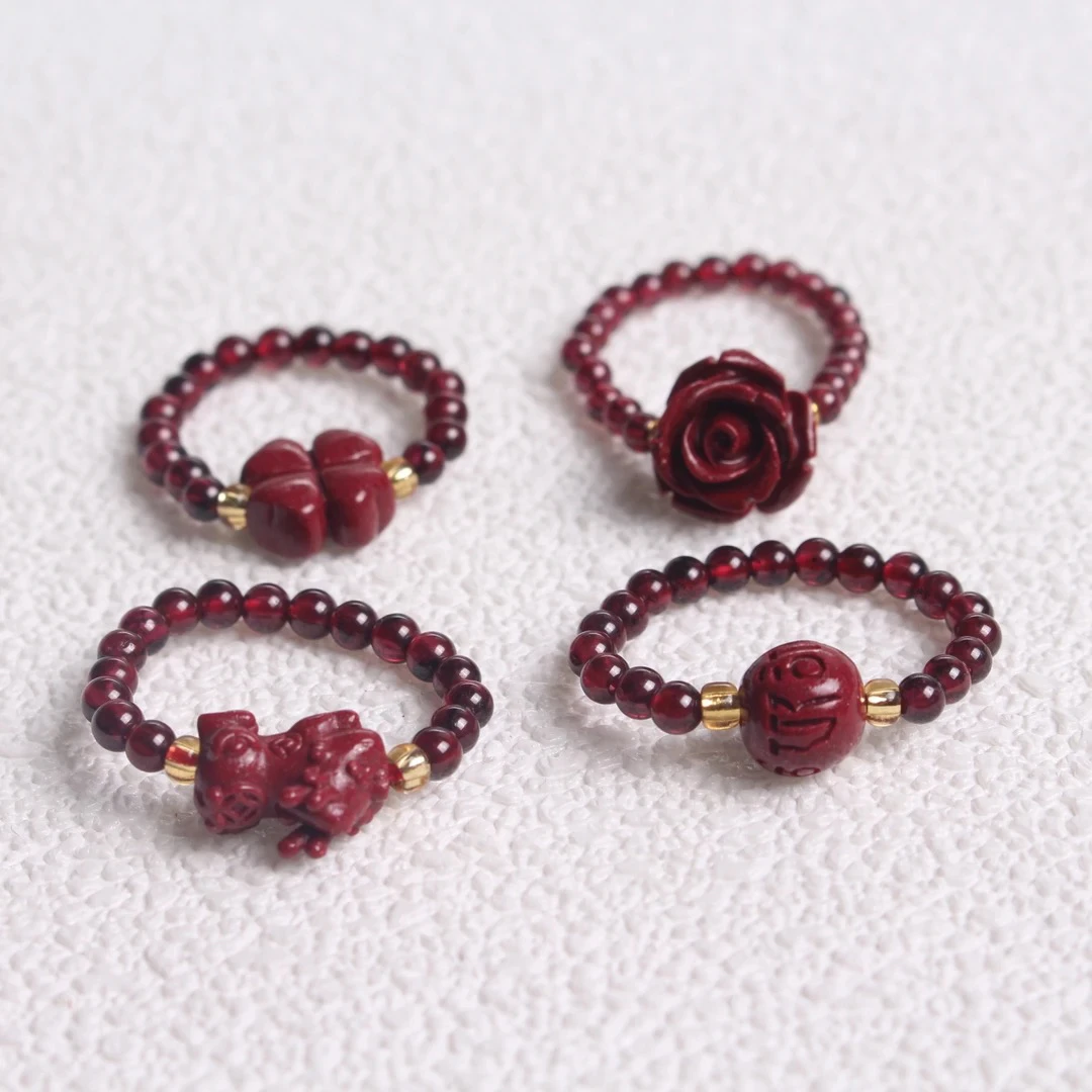 含辰砂工艺品一涵家朱砂铺子福利款戒指