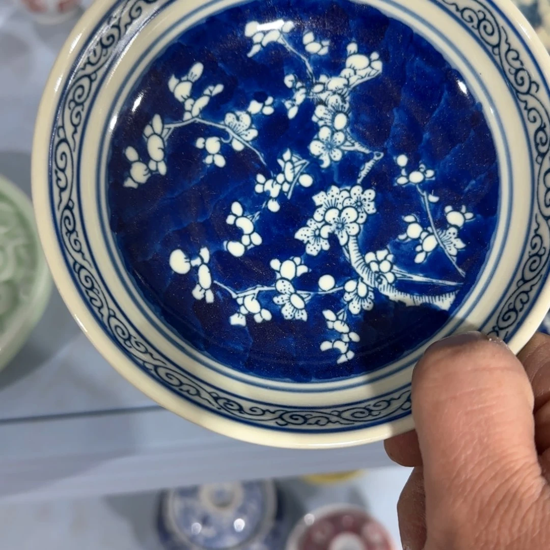 瓷片摆件手绘瓷器全部处理