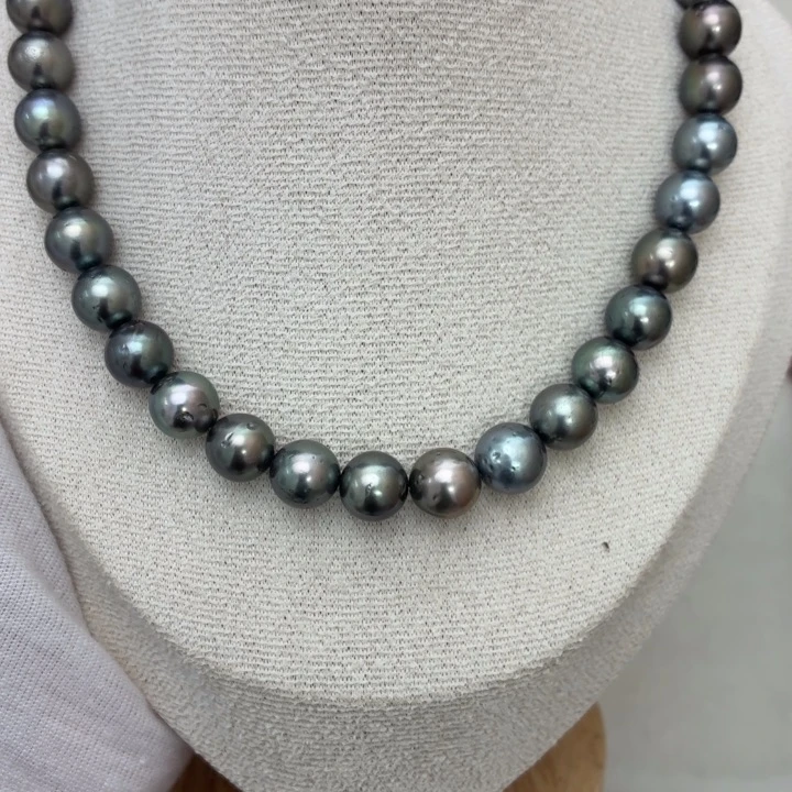 颈饰银S925镶嵌海水珍珠