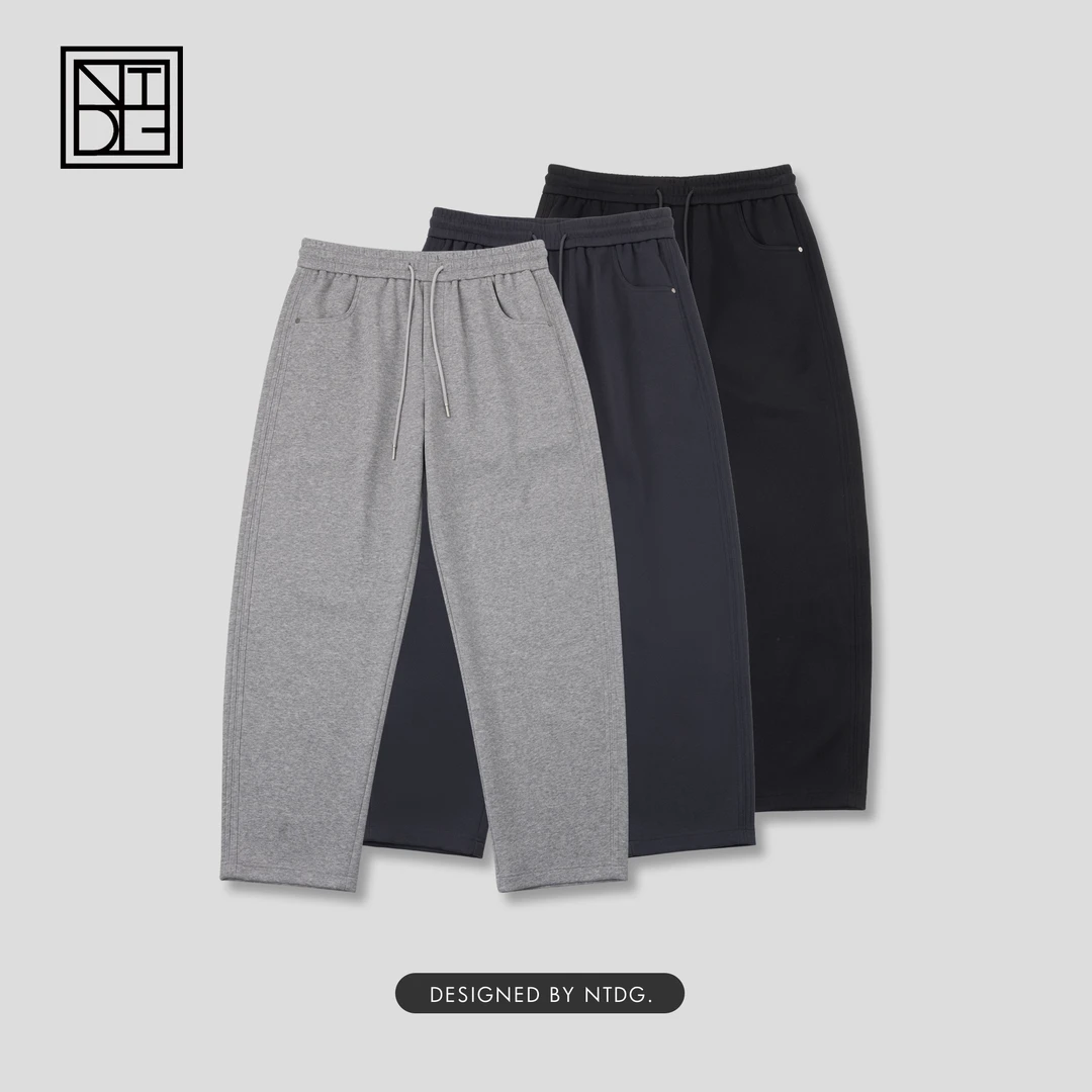 秋冬新款曼巴棉显瘦百搭男女同款直筒休闲裤90098