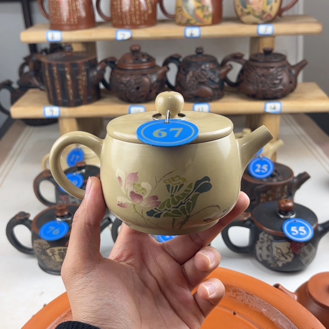 壶220cc 建水紫陶全手工制作，老匠人传承手艺