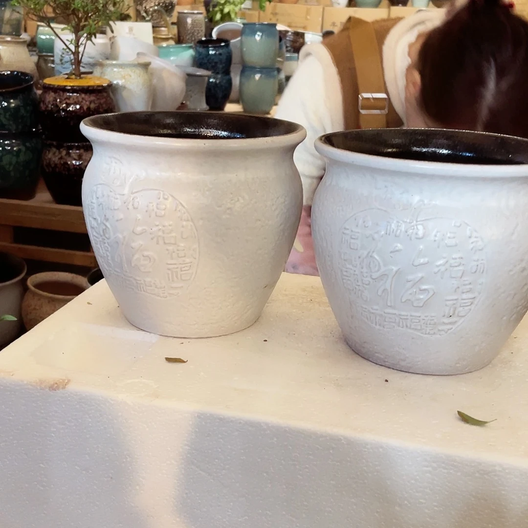 紫砂花盆高度18口径20