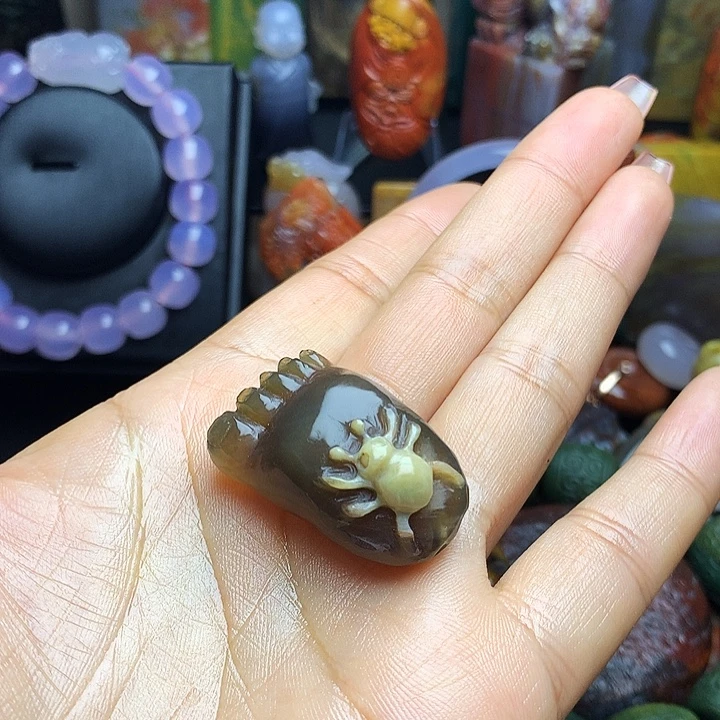 硅化玉未镶嵌吊坠(不含链)