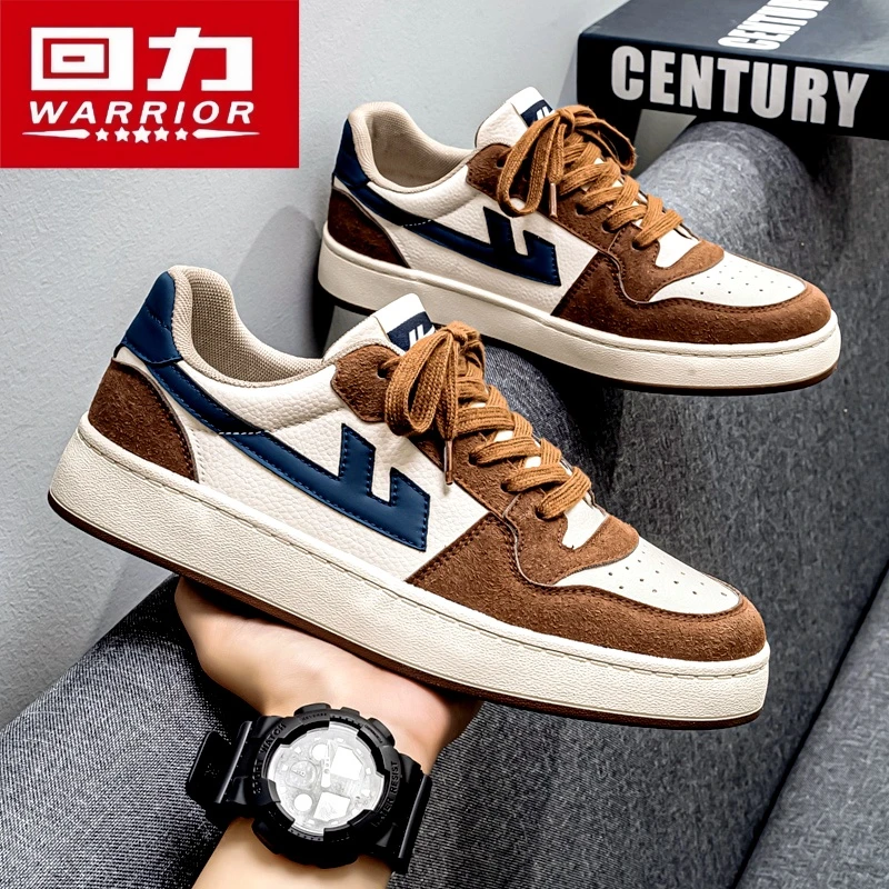 【回力正品】回力爆款男鞋2025新款秋季男士休闲鞋复古棕色板鞋子男