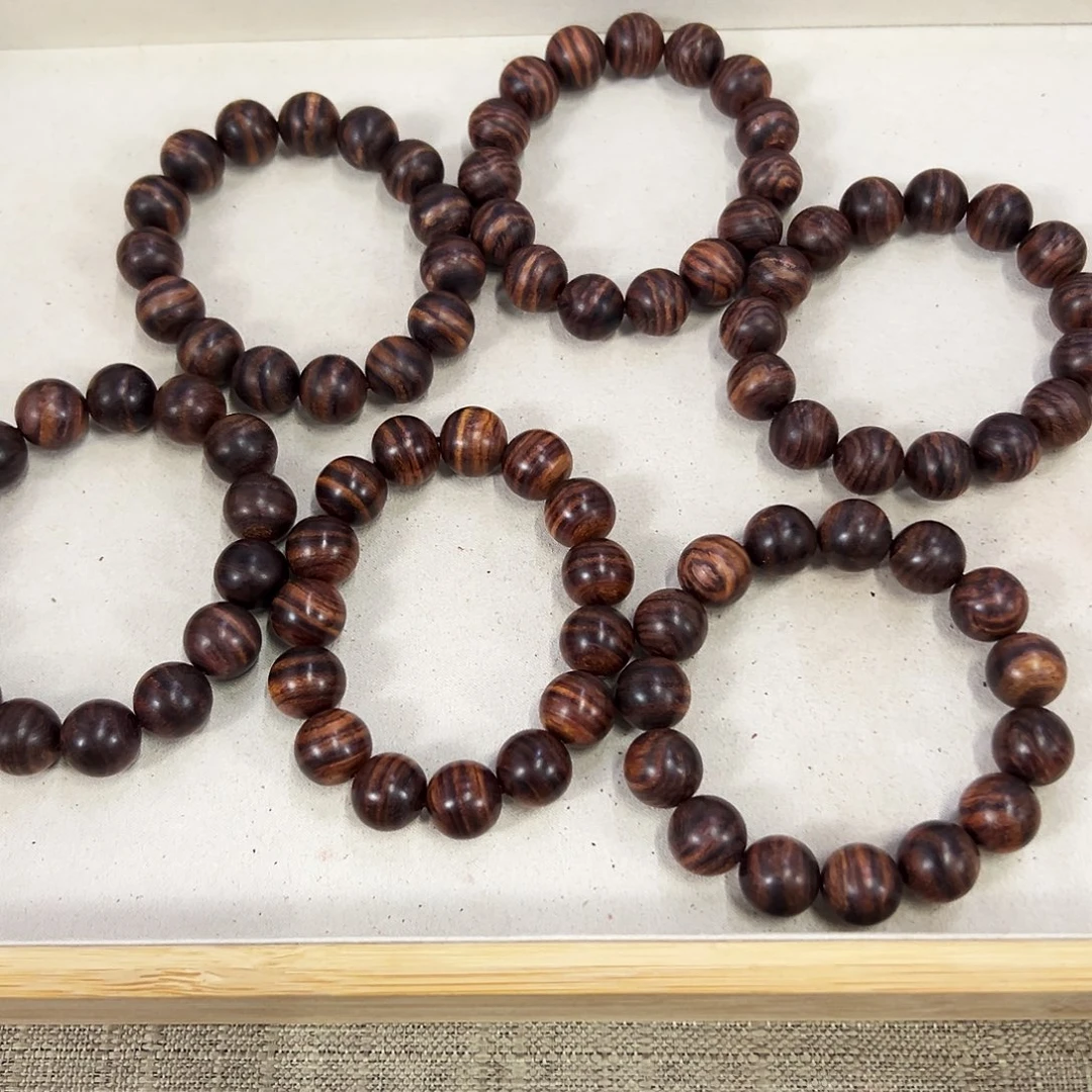 手串/手链黄花梨/降香黄檀15mm圆珠西部满纹