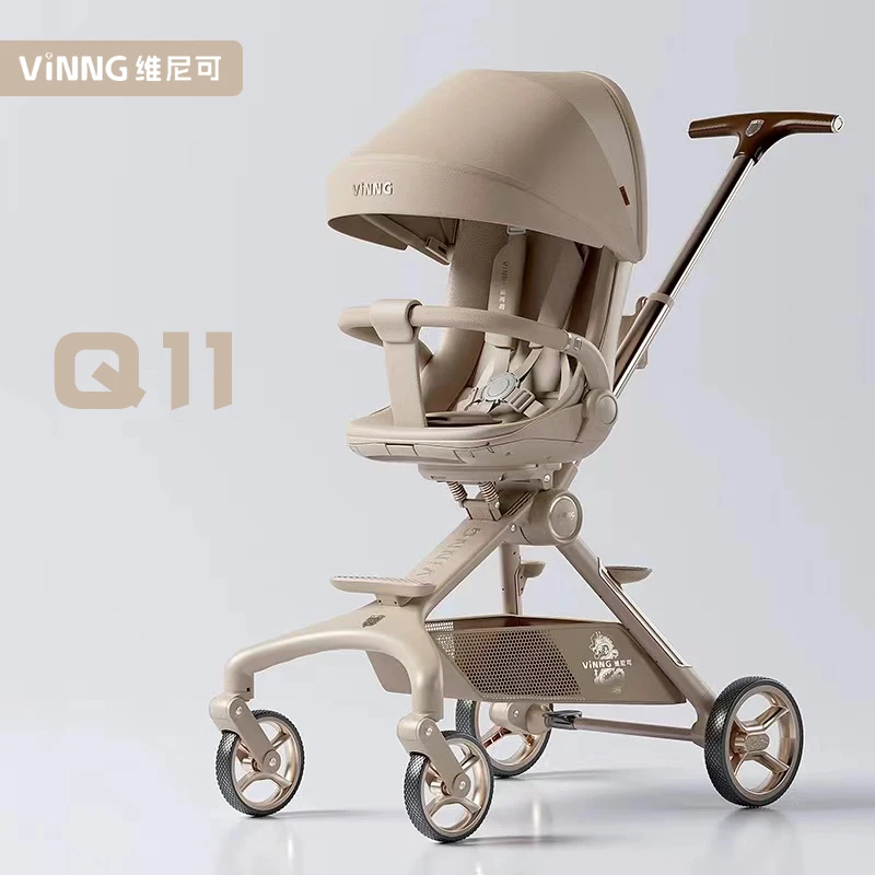VINNG遛娃神器q11可坐可躺婴儿推车婴儿可躺推车