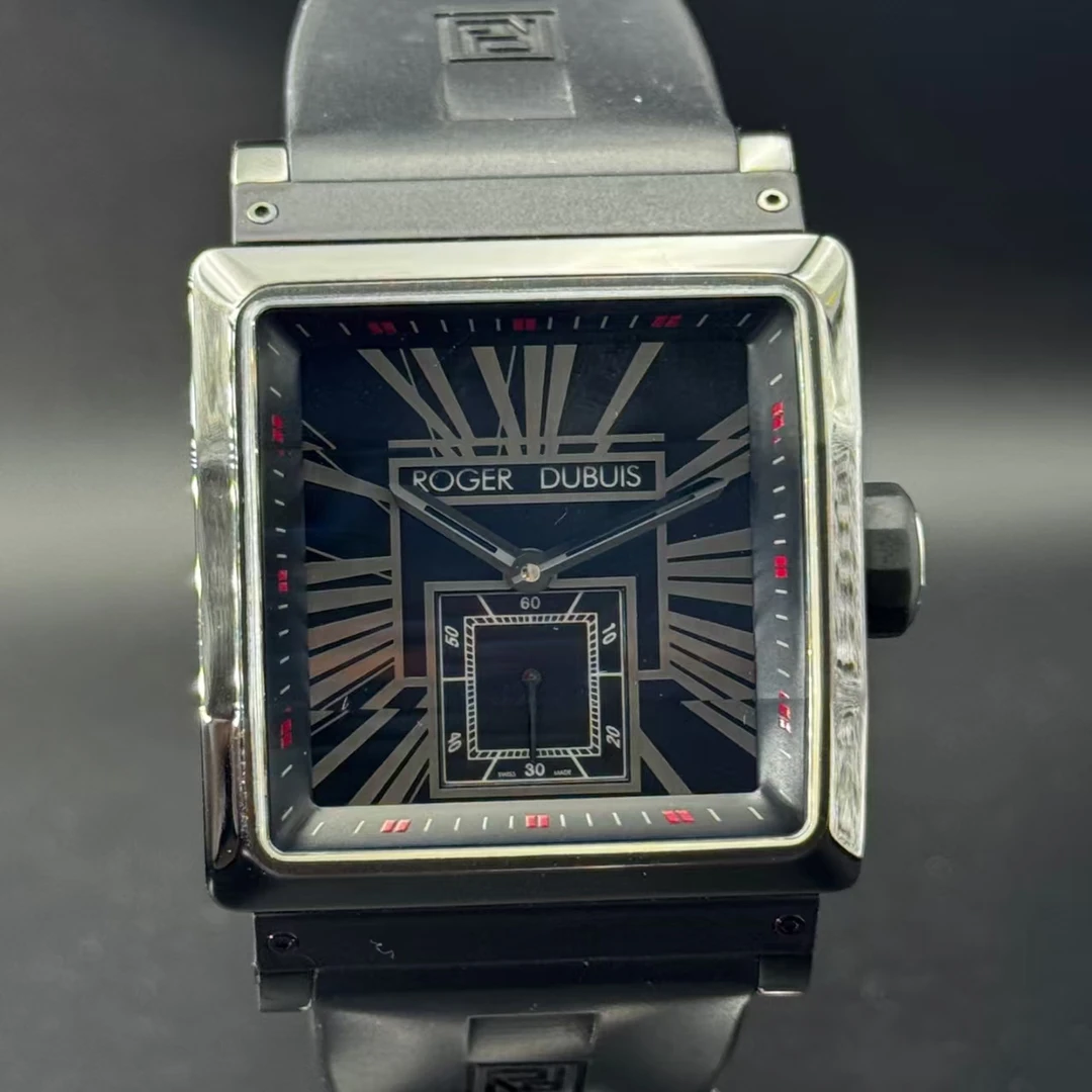 95新 ROGER DUBUIS/罗杰杜彼 历史系列13年全套送盒 钛金属 40x40