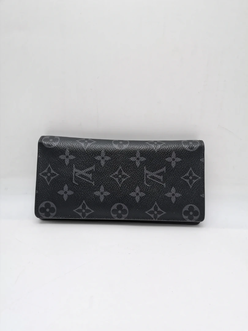 99新 LouisVuitton/路易威登 98新 18008 LV黑老花开口钱包长款