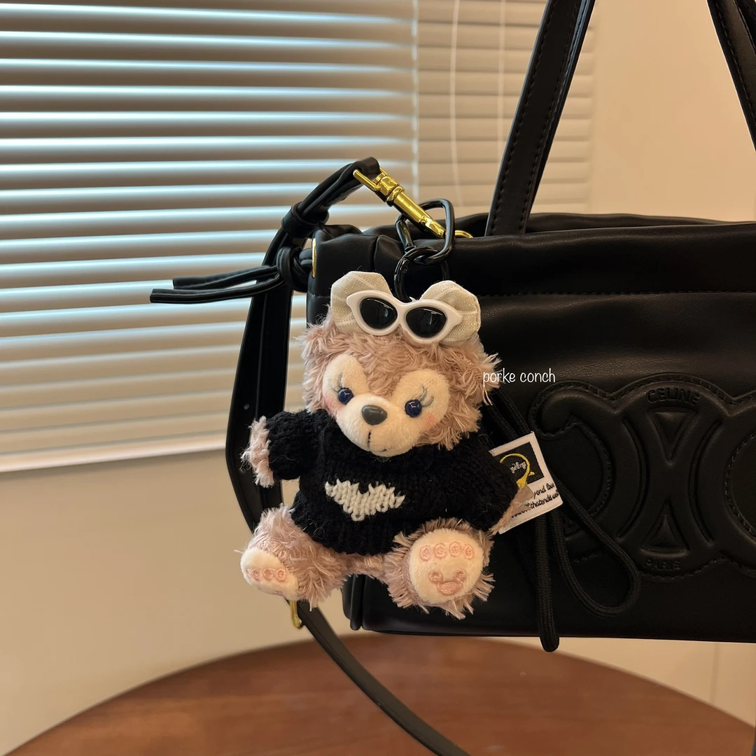 可爱雪莉玫玫达菲小熊包包挂件毛绒公仔玩偶配饰情侣女生节日礼物