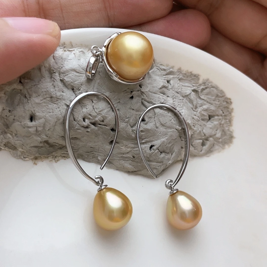 海水珍珠颈饰银S925镶嵌