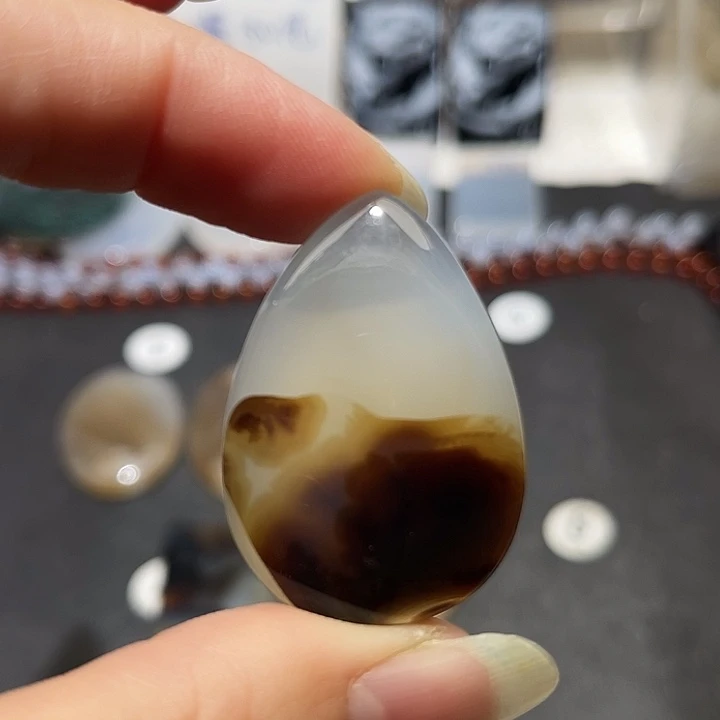 玛瑙/玉髓未镶嵌吊坠(不含链)