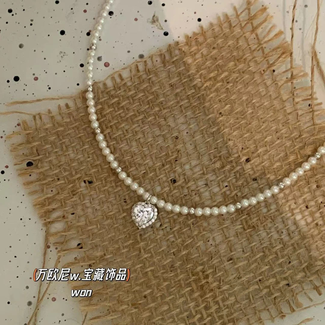 CHANGE x 晴天爱心项链 气质复古法式 X276