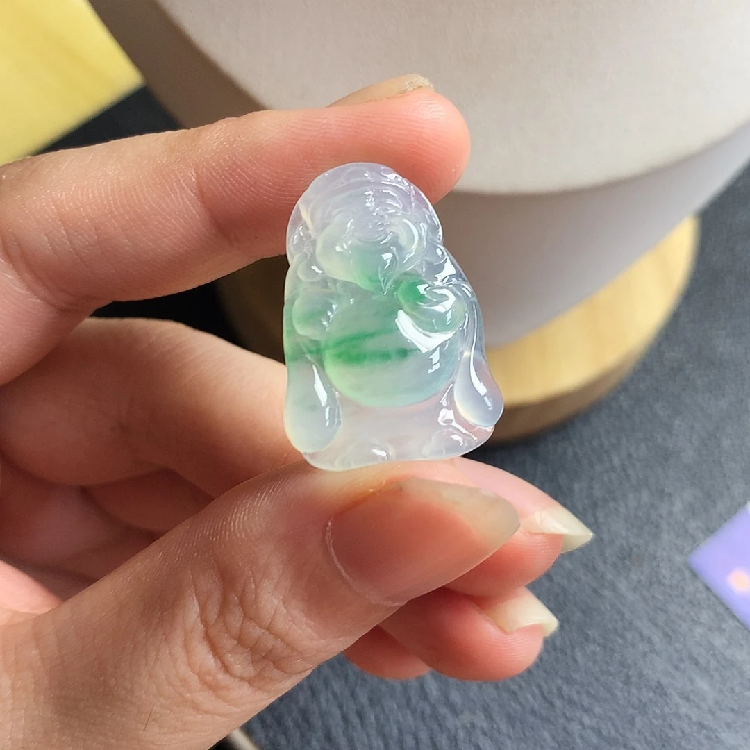 翡翠未镶嵌吊坠(不含链)财神