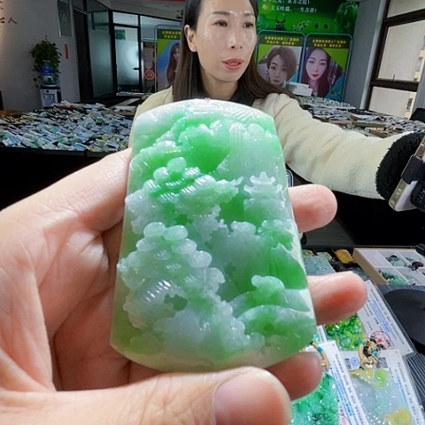 翡翠未镶嵌项链翡翠