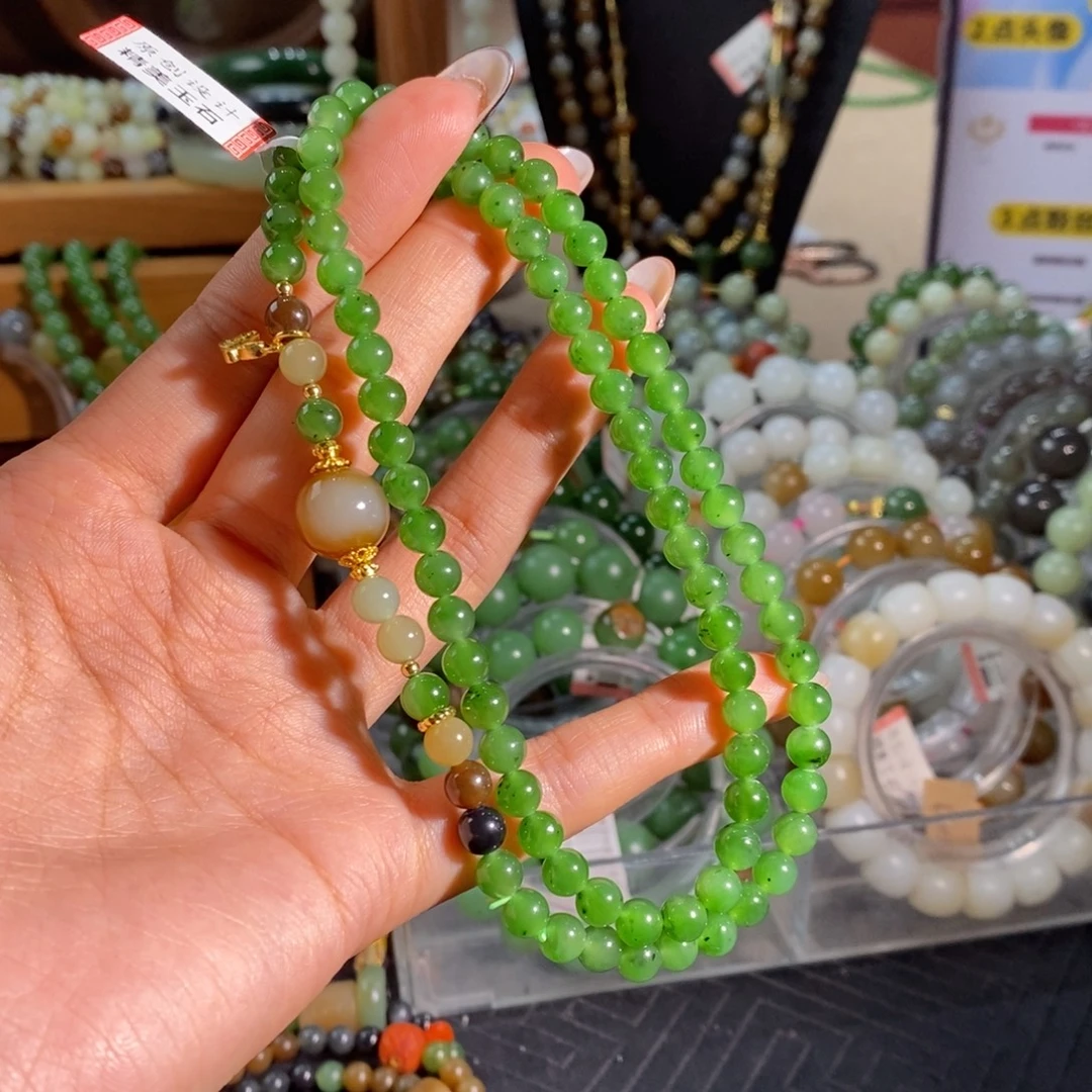 和田玉未镶嵌手链