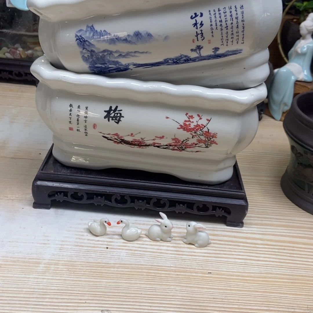 瓷片陶瓷花盆陶瓷艺术