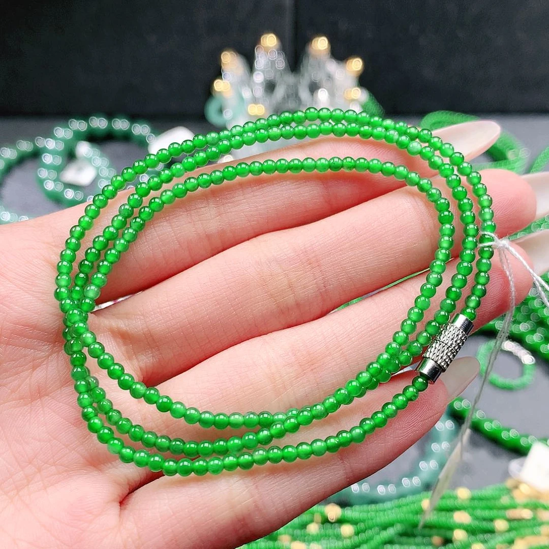 翡翠未镶嵌手链项链