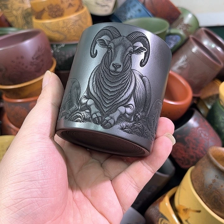 茶杯紫砂全手工紫砂主人杯