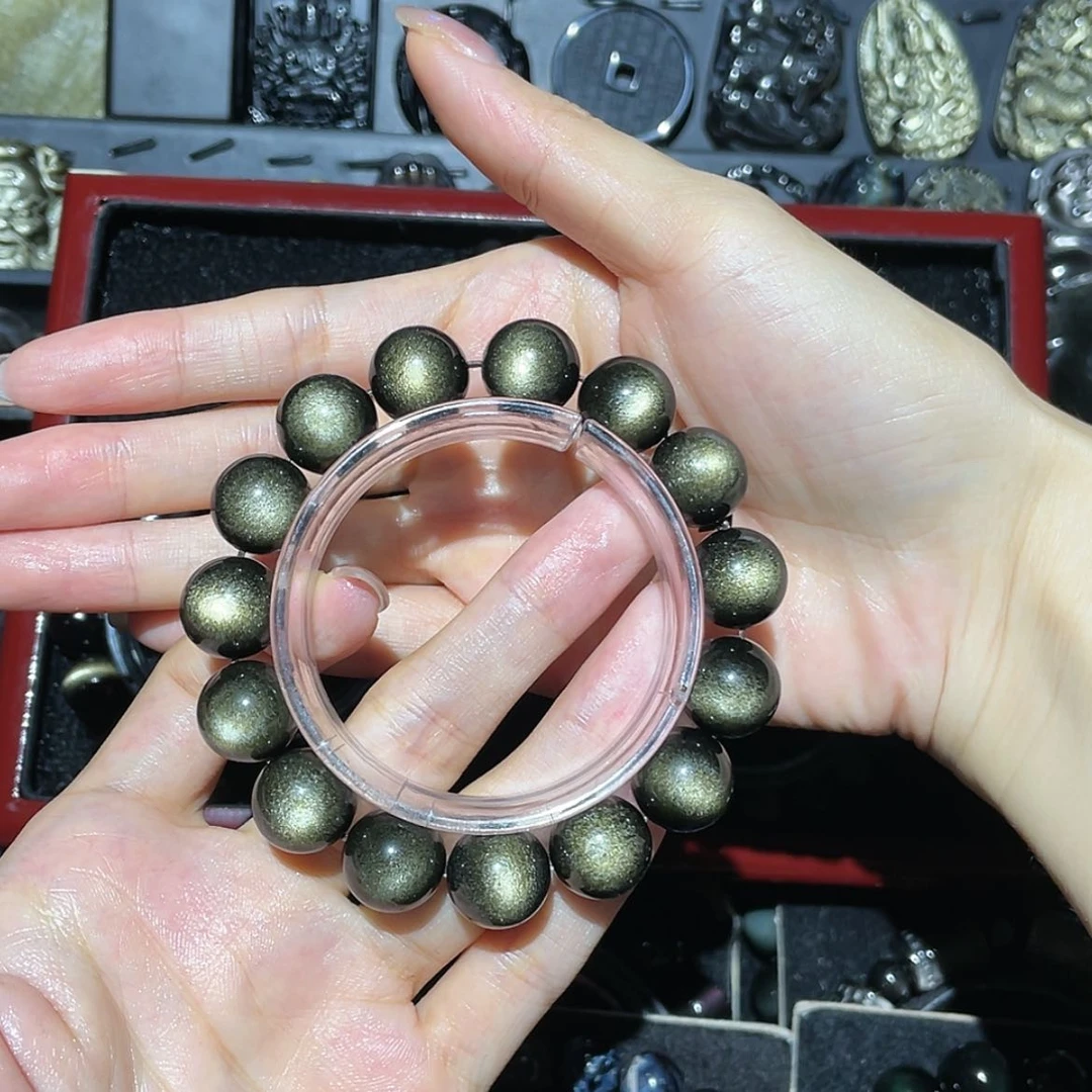 【闪购商品】未镶嵌黑曜岩手链E****发