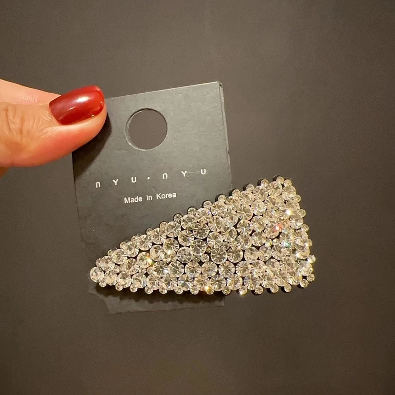 韩国s家水晶bb夹网红爆款刘海发夹高端发夹满钻侧边夹碎发夹发饰