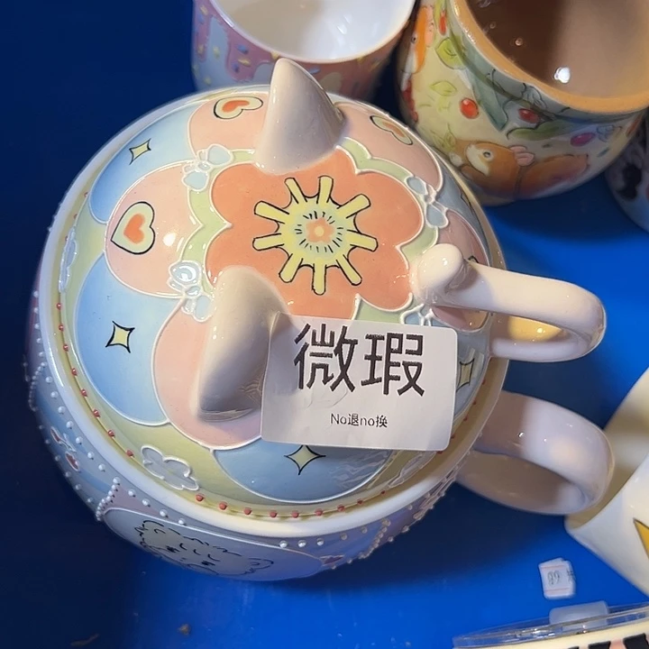 摆件不退不换卡通手绘