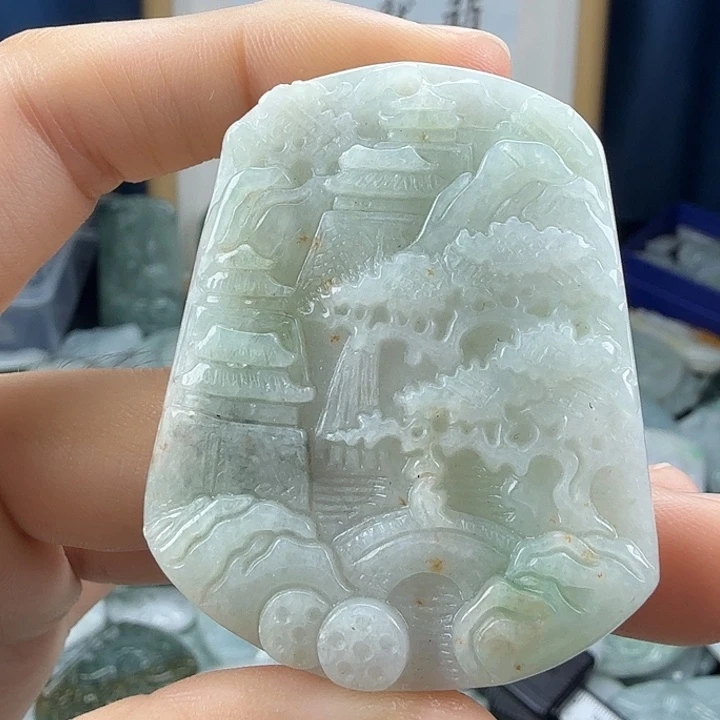 翡翠未镶嵌颈饰翡翠