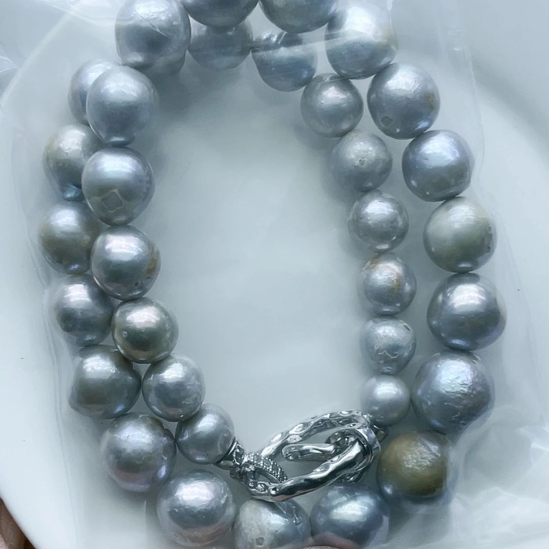 淡水珍珠颈饰钛钢旺*