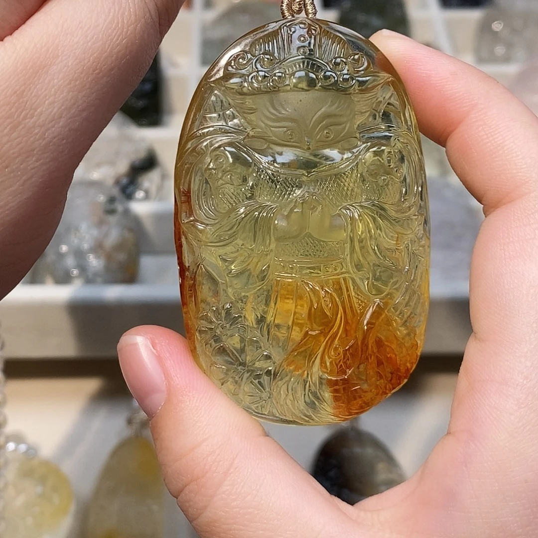 未镶嵌颈饰水晶黄水红胶花